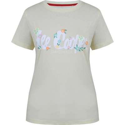 Lee Cooper Дамска тениска Lee Cooper LeeCooper Classic T Shirt Ladies - Lemon