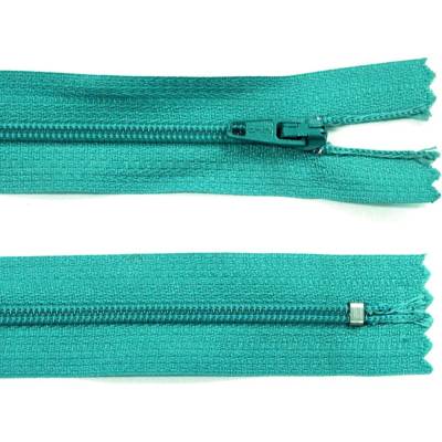 Spirálový zip no.3 nerozepínací 22cm - více barev color: 609 tmavě tyrkysová