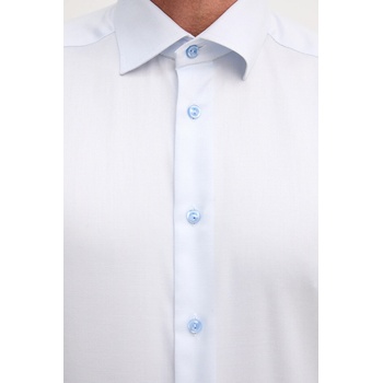 Eton Памучна риза Eton в синьо с кройка по тялото с класическа яка 100013938 (100013938)