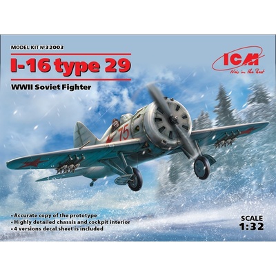 ICM Polikarpov I-16 type 29 Soviet Fighter WWII 32003 1:32