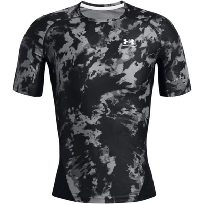 Мъжка тениска Under Armour HeatGear IsoChill Printed Short Sleeve - Черен