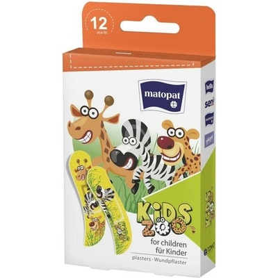 Matopat Náplasti pre deti KIDS ZOO 12 ks