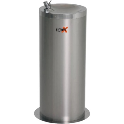 Zahradní fontána stříbrná 48 x 34 x 153 cm nerezová ocel