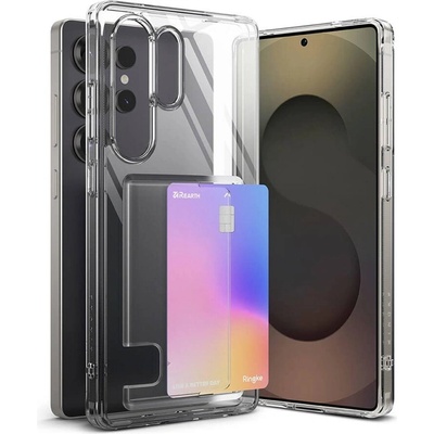 Ringke Калъф с Джоб за Карти за Samsung S25 Ultra, Ringke Fusion Card Case, Прозрачен (8800274969049)