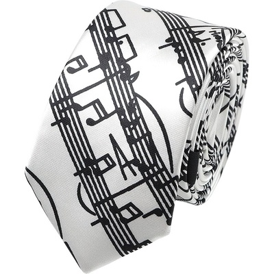 Kravata klaviatura bílá – Zboží Mobilmania