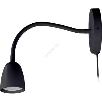 Solight WO54-B - LED Димируема малка лампа за стена LED/4W/230V черен (SL1608)