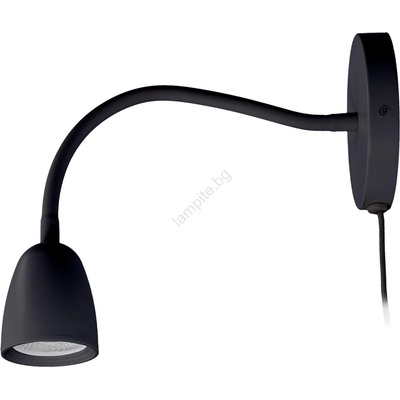 Solight WO54-B - LED Димируема малка лампа за стена LED/4W/230V черен (SL1608)