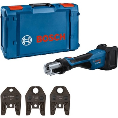 BOSCH GPT 18V-32 + celisti M - Akumulátorové lisovací klešte bez akumulátoru a nabíjecky - 06019M2101