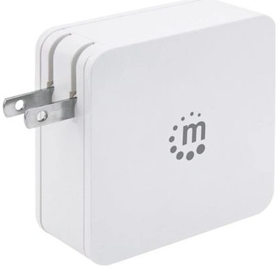 Manhattan 180146 зарядно за мобилни устройства Нетбук, Таблет Бяла Променлив ток (AC) На закрито (180146)