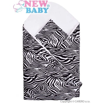 NEW BABY Zavinovačka Zebra bielo čierna
