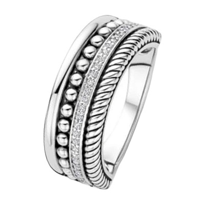 Ti Sento Дамски сребърен пръстен Ti Sento 12418ZI (12418ZI)