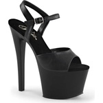 Pleaser USA Pleaser Sky-309 Blk Faux Leather/Blk Matte 42