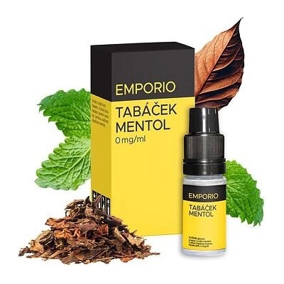 Emporio Tabáček Mentol 10 ml 0 mg tabáková nálepka Kolek Q 0 mg