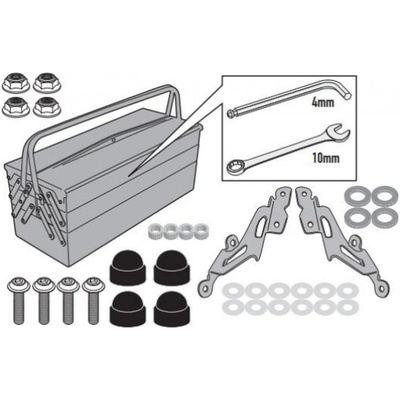KAPPA upevnění plexi 2166AK YAMAHA MT 125 20-25