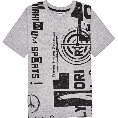 Winkiki kids Wear chlapecké tričko Sport šedý melanž