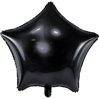 Party Deco Фолиев Балон Звезда, Черно (fb3m-010)