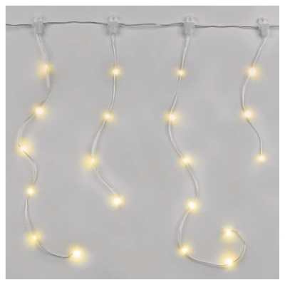 EMOS D3CW02 LED vianočná drop reťaz cencúle 2,9 m vonkajšia aj vnútorná 100LED IP44 teplá biela