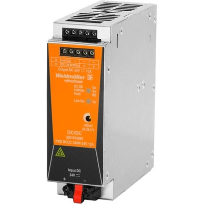 Weidmüller 2001810000 DC/DC měnič napětí 24 V/DC 10 A 240 W Počet výstupů:1 x Obsah 1 ks