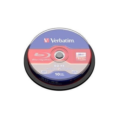 Verbatim BD-RE SL(10-pack)Blu-Ray/spindle/2x/25GB (43694)