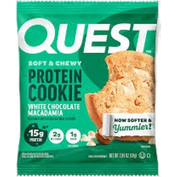 QUEST Nutrition Quest Protein Cookie - White Chocolate Macadamia [58 грама] Бял шоколад с макадамия