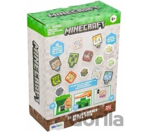 Výroba Minecraft 3D samolepek