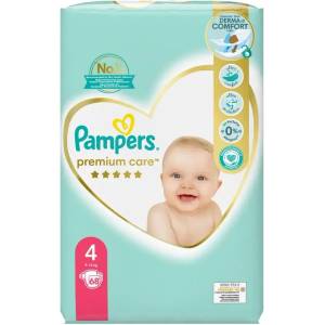 Pampers Бебешки пелени Pampers Premium Care №4 9-14кг 66бр (р-95320)