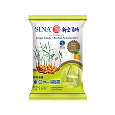 SINA zázvorové žvýkací bonbóny lemon 125 g