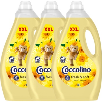 Coccolino Изплакващ концентрат Happy Yellow 3x3000ml (8720181619908)