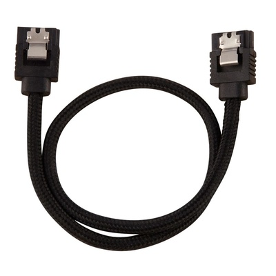 Corsair Premium sleeved SATA cable 2-pack - Black (CC-8900248) (CC-8900248) (CC-8900248)