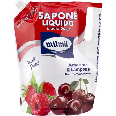 Malizia Milmil Black Cherry & Raspberry tekuté mydlo náplň 1000 ml