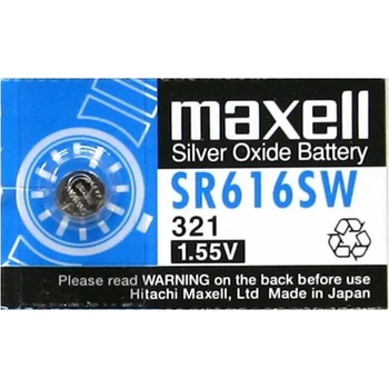 Image 1 of Maxell Батерия сребърна Maxell SR, SR616SW, 1.55V, 1 бр (MLBSSR616SW)