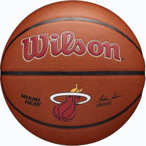 Wilson NBA Team Alliance Miami Heat кафяв размер 7 баскетбол