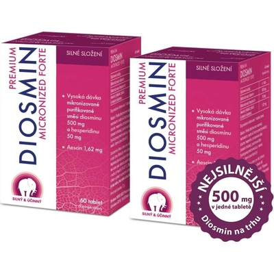 Premium Diosmin Micronized Forte 1+1 60+60 tablet