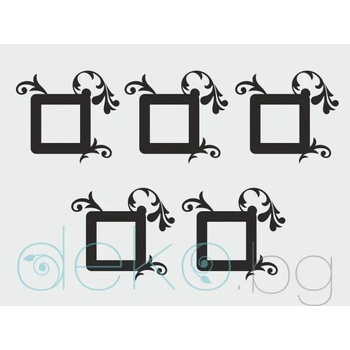 Image 1 of Орнамент за ел. ключ/контакт за стена (комплект 5 бр. ) (2041)