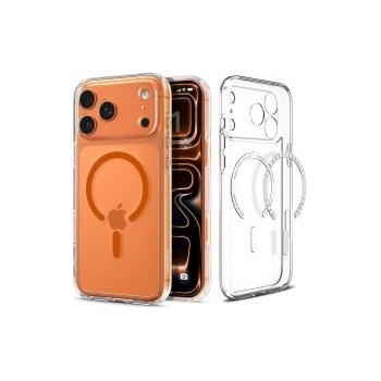 Spigen Калъф Ultra Hybrid MagSafe за iPhone 17 Pro Transparent-Orange (ACS11112)