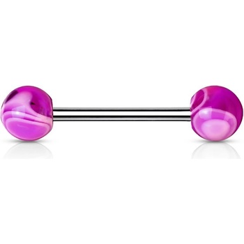 Šperky4U piercing do jazyka akrylát PJ01096-A