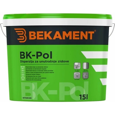Bekament Disperzní interiérová barva bílá s velkou krycí schopností BK-Pol 10 l
