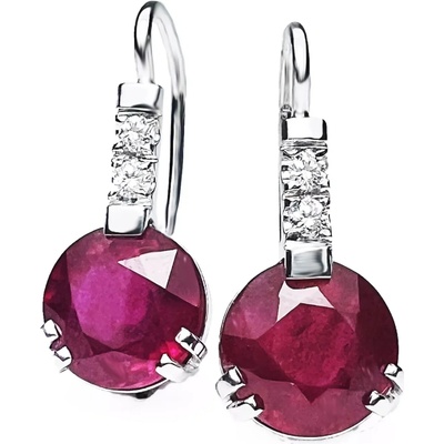 Stuchlík zlaté s rubíny a diamanty 023839
