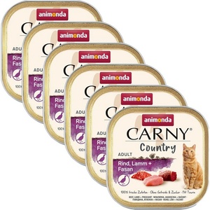 Animonda Carny Country Adult - говеждо, агнешко и фазан 6 x 100 г