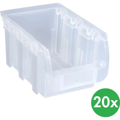 Allit Plastový box Compact 154 x 235 x 125 mm 20 ks priehľadný