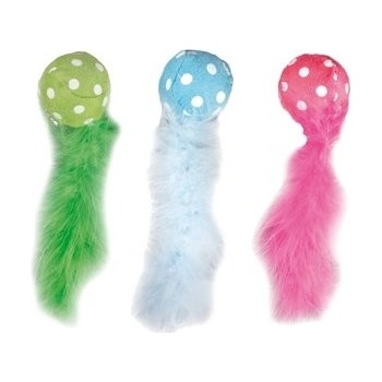 Karlie-Flamingo Hračka pro kočky - Míček s ocáskem ? 4 x 14 cm