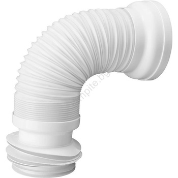 Bruckner - Гъвкав свързващ маркуч за тоалетна чиния 27, 5-55 см бял (SH0253)