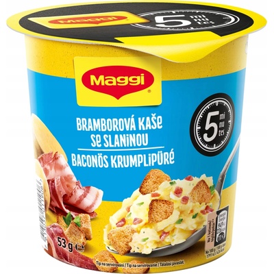 MAGGI 5 minutes Zemiaková kaša so slaninou téglik 53 g