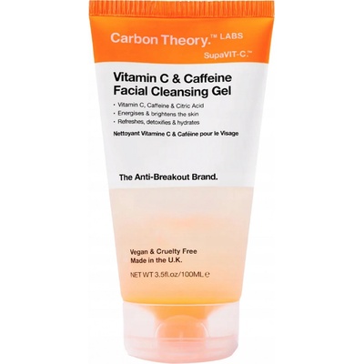 Carbon Theory čisticí pleťový gel Vitamin C & Caffeine Facial Cleansing Gel 100 ml
