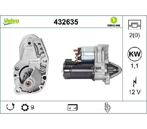 Štartér VALEO 432635
