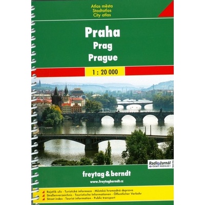 Praha 1:20 000 městský atlas spirála