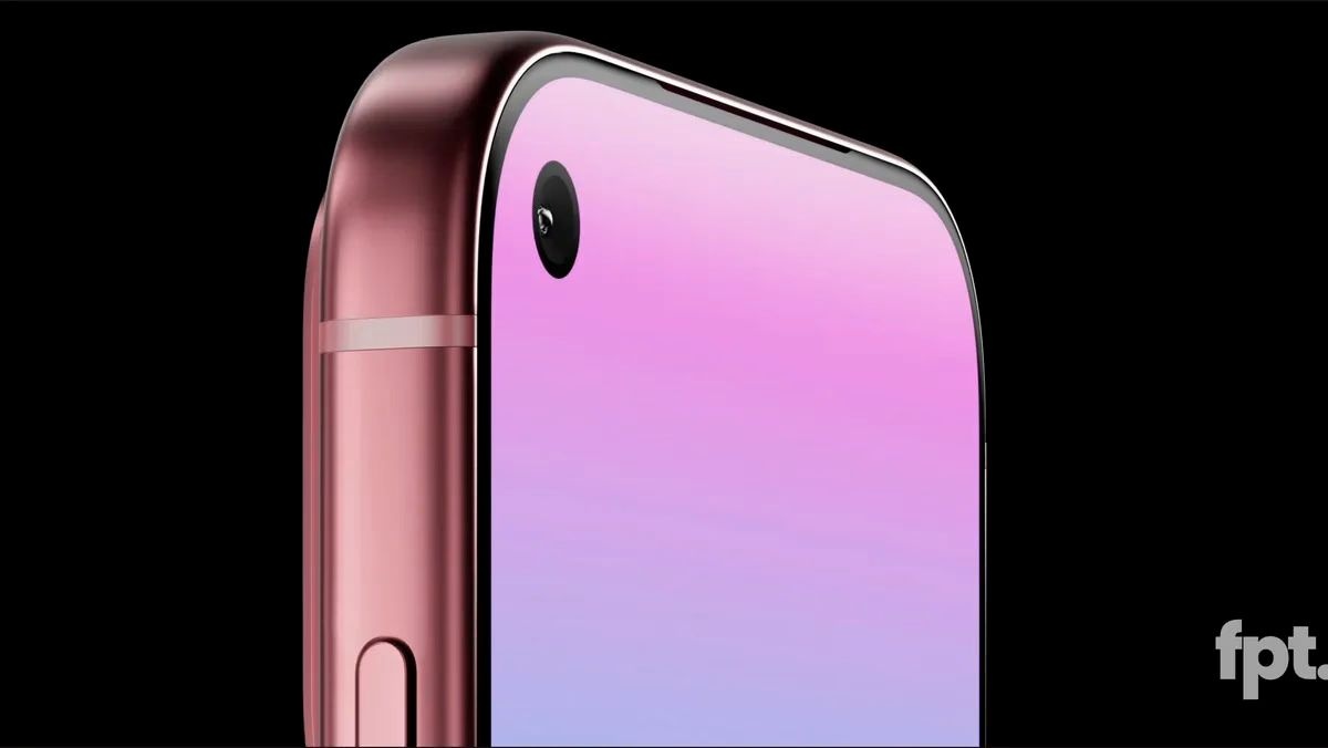 Randare a părții frontale a viitorului iPhone 18 Pro (Max) Randare a părții frontale a viitorului iPhone 18 Pro (Max)