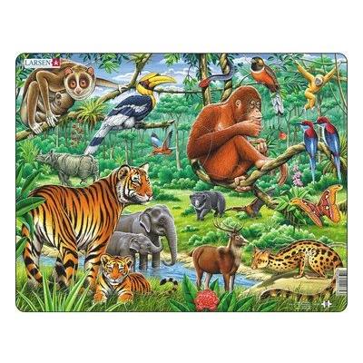 Larsen - Пъзел: Детски - "Джунгла" - 20 части, голям