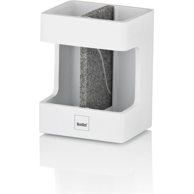 KELA Držák na zubní kartáčky Cube polyresin bílá KL-23693 – Zboží Dáma