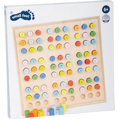 Small foot Drevené sudoku Farebné valčeky
